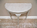 demi lune crackled table